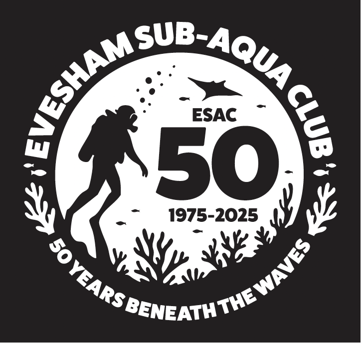 ESAC suba diving logo 50th