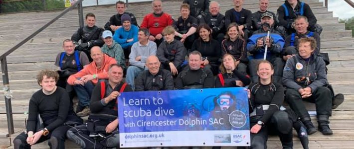 Celebrating with Cirencester Dolphins